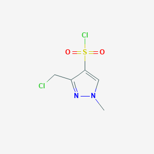 3-(Chloromethyl)-1-methylpyrazole-4-sulfonyl chloride