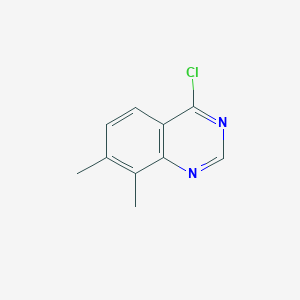 molecular formula C10H9ClN2 B2452403 4-Chloro-7,8-dimethylquinazoline CAS No. 31928-22-0