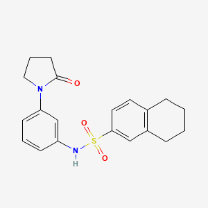 N-[3-(2-oxopyrrolidin-1-yl)phenyl]-5,6,7,8-tetrahydronaphthalene-2-sulfonamide