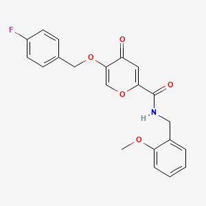 5-((4-fluorobenzyl)oxy)-N-(2-methoxybenzyl)-4-oxo-4H-pyran-2-carboxamide