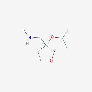 N-Methyl-1-(3-propan-2-yloxyoxolan-3-yl)methanamine