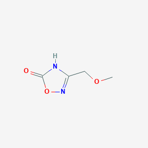 molecular formula C4H6N2O3 B2452419 3-(Methoxymethyl)-4H-1,2,4-oxadiazol-5-one CAS No. 1247053-47-9