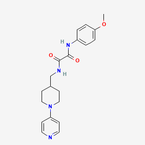 molecular formula C20H24N4O3 B2452425 N1-(4-甲氧苯基)-N2-((1-(吡啶-4-基)哌啶-4-基)甲基)草酰胺 CAS No. 2034586-63-3