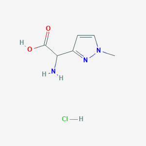 2-amino-2-(1-methyl-1H-pyrazol-3-yl)acetic acid hydrochloride