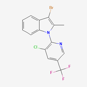 3-bromo-1-[3-chloro-5-(trifluoromethyl)-2-pyridinyl]-2-methyl-1H-indole