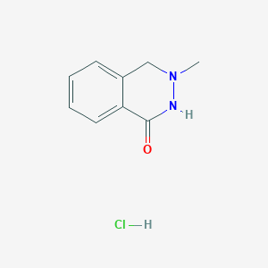 molecular formula C9H11ClN2O B2452444 3-Methyl-3,4-dihydrophthalazin-1(2H)-one hydrochloride CAS No. 2095410-07-2