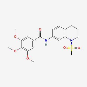 3,4,5-trimethoxy-N-(1-methylsulfonyl-3,4-dihydro-2H-quinolin-7-yl)benzamide