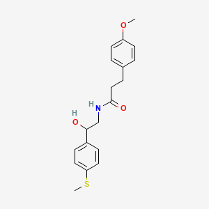 molecular formula C19H23NO3S B2452449 N-(2-hydroxy-2-(4-(methylthio)phenyl)ethyl)-3-(4-methoxyphenyl)propanamide CAS No. 1448079-12-6