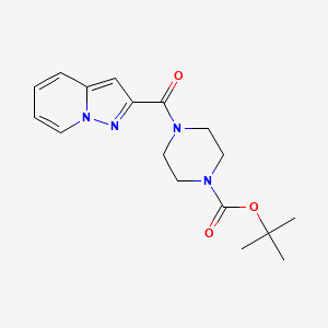 Tert-butyl 4-{pyrazolo[1,5-a]pyridine-2-carbonyl}piperazine-1-carboxylate