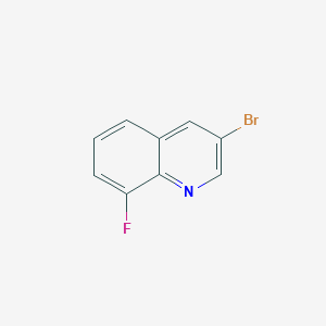 molecular formula C9H5BrFN B2452457 3-Bromo-8-fluoroquinoline CAS No. 855477-01-9