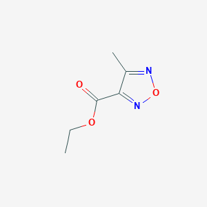 molecular formula C6H8N2O3 B2452460 Ethyl 4-methyl-1,2,5-oxadiazole-3-carboxylate CAS No. 32551-32-9