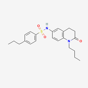 N-(1-butyl-2-oxo-1,2,3,4-tetrahydroquinolin-6-yl)-4-propylbenzenesulfonamide