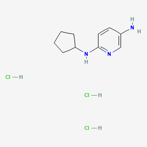 N2-Cyclopentylpyridine-2,5-diamine trihydrochloride