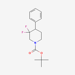 molecular formula C16H21F2NO2 B2452487 Tert-butyl 3,3-difluoro-4-phenylpiperidine-1-carboxylate CAS No. 1334418-85-7