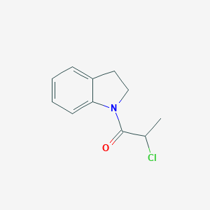 molecular formula C11H12ClNO B024525 1-(2-Chloropropanoyl)indoline CAS No. 107236-27-1