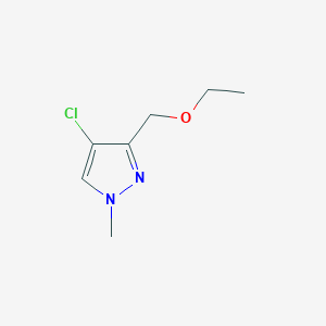 molecular formula C7H11ClN2O B2452504 4-chloro-3-(ethoxymethyl)-1-methyl-1H-pyrazole CAS No. 1856041-24-1