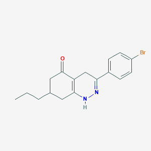 3-(4-Bromophenyl)-7-propyl-1,4,6,7,8-pentahydrocinnolin-5-one