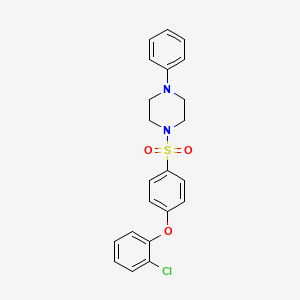 1-[4-(2-Chlorophenoxy)benzenesulfonyl]-4-phenylpiperazine