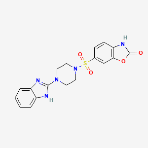 6-((4-(1H-benzo[d]imidazol-2-yl)piperazin-1-yl)sulfonyl)benzo[d]oxazol-2(3H)-one