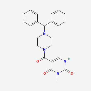 5-(4-benzhydrylpiperazine-1-carbonyl)-3-methylpyrimidine-2,4(1H,3H)-dione