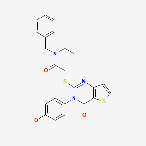 N-benzyl-N-ethyl-2-((3-(4-methoxyphenyl)-4-oxo-3,4-dihydrothieno[3,2-d]pyrimidin-2-yl)thio)acetamide