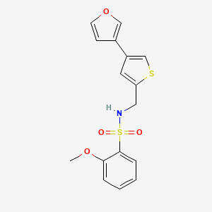 N-[[4-(Furan-3-yl)thiophen-2-yl]methyl]-2-methoxybenzenesulfonamide