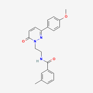 N-(2-(3-(4-methoxyphenyl)-6-oxopyridazin-1(6H)-yl)ethyl)-3-methylbenzamide