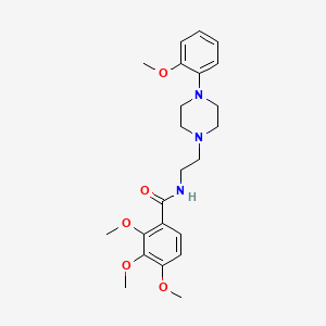 2,3,4-trimethoxy-N-(2-(4-(2-methoxyphenyl)piperazin-1-yl)ethyl)benzamide
