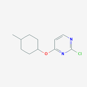 molecular formula C11H15ClN2O B2452580 2-Chloro-4-((4-methylcyclohexyl)oxy)pyrimidine CAS No. 1247062-82-3