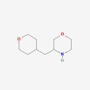 molecular formula C10H19NO2 B2452581 3-[(Oxan-4-yl)methyl]morpholine CAS No. 1889614-34-9