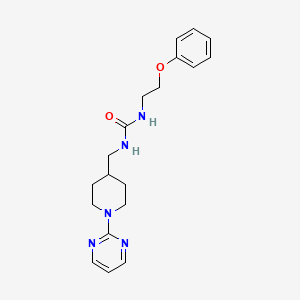 molecular formula C19H25N5O2 B2452583 1-(2-Phenoxyethyl)-3-((1-(pyrimidin-2-yl)piperidin-4-yl)methyl)urea CAS No. 1396636-55-7