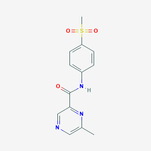molecular formula C13H13N3O3S B2452597 N-(4-methanesulfonylphenyl)-6-methylpyrazine-2-carboxamide CAS No. 2415551-70-9