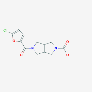 Tert-butyl 5-(5-chlorofuran-2-carbonyl)-octahydropyrrolo[3,4-c]pyrrole-2-carboxylate
