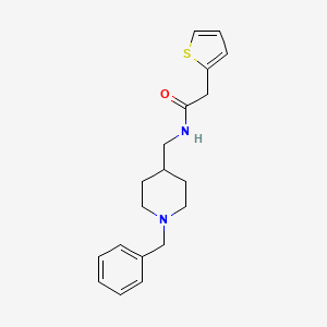 molecular formula C19H24N2OS B2452612 N-((1-benzylpiperidin-4-yl)methyl)-2-(thiophen-2-yl)acetamide CAS No. 132863-48-0