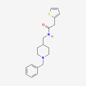 N-((1-benzylpiperidin-4-yl)methyl)-2-(thiophen-2-yl)acetamide