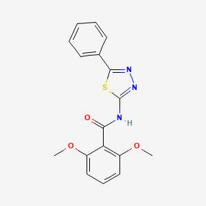 2,6-dimethoxy-N-(5-phenyl-1,3,4-thiadiazol-2-yl)benzamide