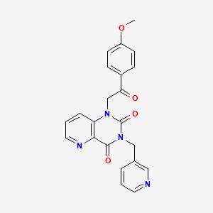 1-(2-(4-methoxyphenyl)-2-oxoethyl)-3-(pyridin-3-ylmethyl)pyrido[3,2-d]pyrimidine-2,4(1H,3H)-dione