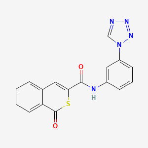 molecular formula C17H11N5O2S B2452668 1-oxo-N-[3-(1H-1,2,3,4-tetrazol-1-yl)phenyl]-1H-isothiochromene-3-carboxamide CAS No. 951896-85-8