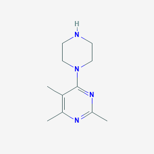 B2452671 2,4,5-Trimethyl-6-piperazin-1-ylpyrimidine CAS No. 1239780-21-2