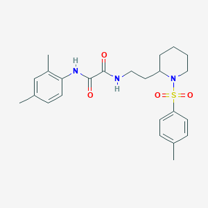 molecular formula C24H31N3O4S B2452683 N1-(2,4-dimethylphenyl)-N2-(2-(1-tosylpiperidin-2-yl)ethyl)oxalamide CAS No. 898368-66-6
