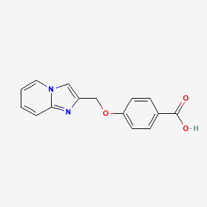 molecular formula C15H12N2O3 B2452712 4-(Imidazo[1,2-a]pyridin-2-ylmethoxy)benzoic acid CAS No. 301860-84-4