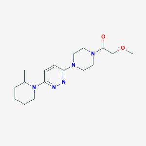 2-Methoxy-1-(4-(6-(2-methylpiperidin-1-yl)pyridazin-3-yl)piperazin-1-yl)ethanone