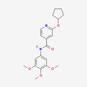 2-(cyclopentyloxy)-N-(3,4,5-trimethoxyphenyl)isonicotinamide