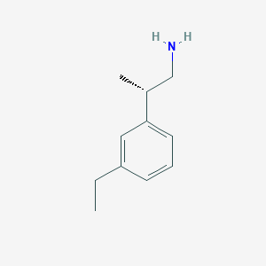 (2S)-2-(3-Ethylphenyl)propan-1-amine