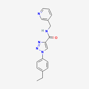 molecular formula C17H17N5O B2452726 1-(4-ethylphenyl)-N-(pyridin-3-ylmethyl)-1H-1,2,3-triazole-4-carboxamide CAS No. 1326807-54-8