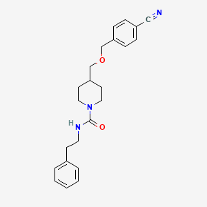 4-(((4-cyanobenzyl)oxy)methyl)-N-phenethylpiperidine-1-carboxamide