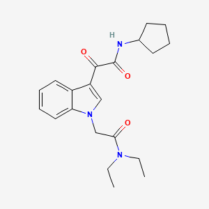 N-cyclopentyl-2-[1-[2-(diethylamino)-2-oxoethyl]indol-3-yl]-2-oxoacetamide