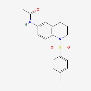 N-(1-tosyl-1,2,3,4-tetrahydroquinolin-6-yl)acetamide