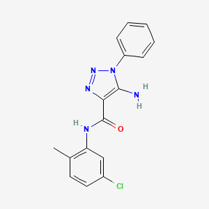 5-amino-N-(5-chloro-2-methylphenyl)-1-phenyl-1H-1,2,3-triazole-4-carboxamide
