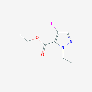 molecular formula C8H11IN2O2 B2452746 Ethyl 1-ethyl-4-iodo-1H-pyrazole-5-carboxylate CAS No. 1354704-72-5